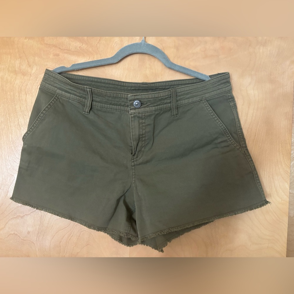 Prana High Waist Olive Shorts